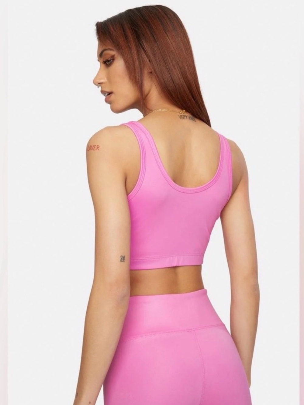 Year of Ours Pink Lace-Up Sports Bralette and Lace up legging set NWOT - Picture 4 of 7